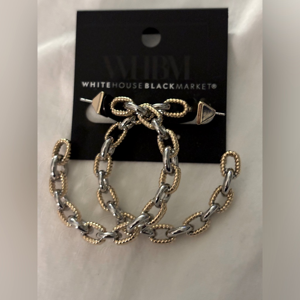 Nwt Whbm Mixed Metal Earrings